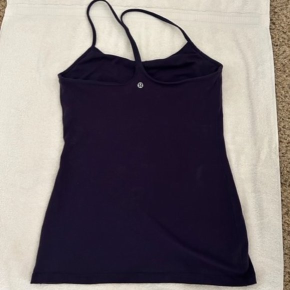 Lululemon Power Y Dark Purple Size 8 - Picture 2 of 6